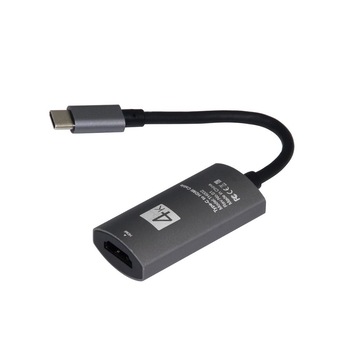 Cablu USB 3.1 Type C la HDMI (4K-2K) - scurt pentru Samsung Xiaomi si dispozitivele cu mufa Tip C - Phuture® Cablu USB 3.1 Type C la HDMI (4K-2K) - scurt pentru Samsung Xiaomi si dispozitivele cu mufa Tip C - Phuture®