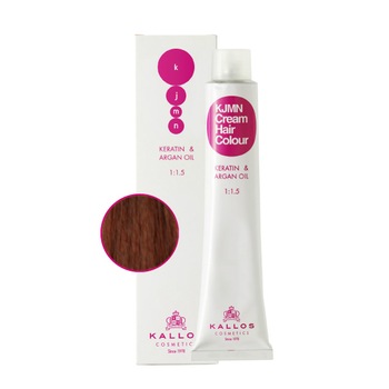 Vopsea de par profesionala KJMN Kallos 100ml nr.6.4 blond inchis cu nuanta de aramiu Vopsea de par profesionala KJMN Kallos 100ml nr.6.4 blond inchis cu nuanta de aramiu