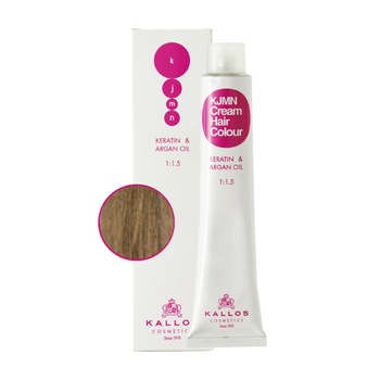 Vopsea de par profesionala KJMN Kallos 100ml nr.7.1 blond mediu cu nuanta cenusie Vopsea de par profesionala KJMN Kallos 100ml nr.7.1 blond mediu cu nuanta cenusie