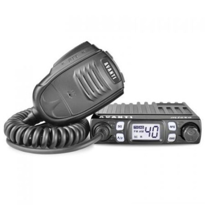 Радиостанция Avanti Micro CB, 40 AM-FM, 26.965 /-/ 27.405 MHz, 10-15 км