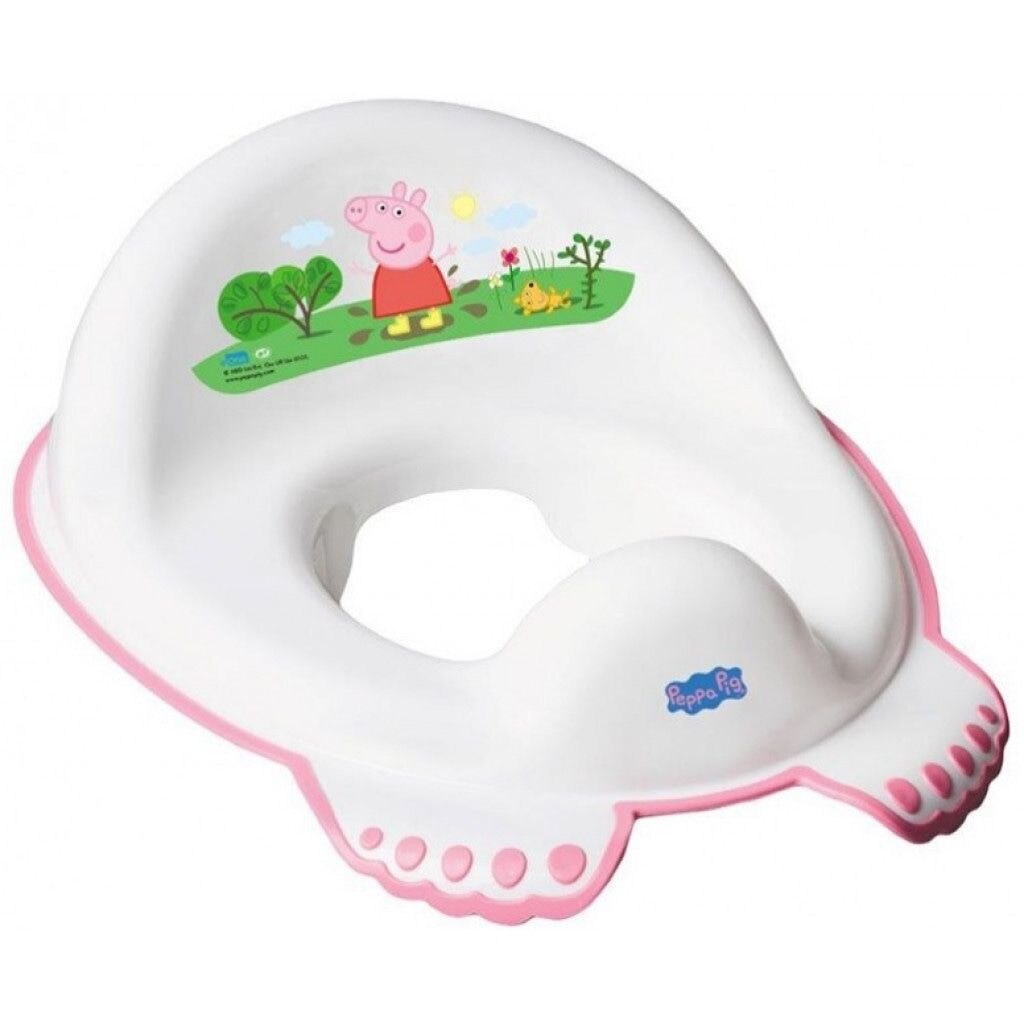 Reductor toaleta antiderapant Pepa Pig Pink copii, bebelusi