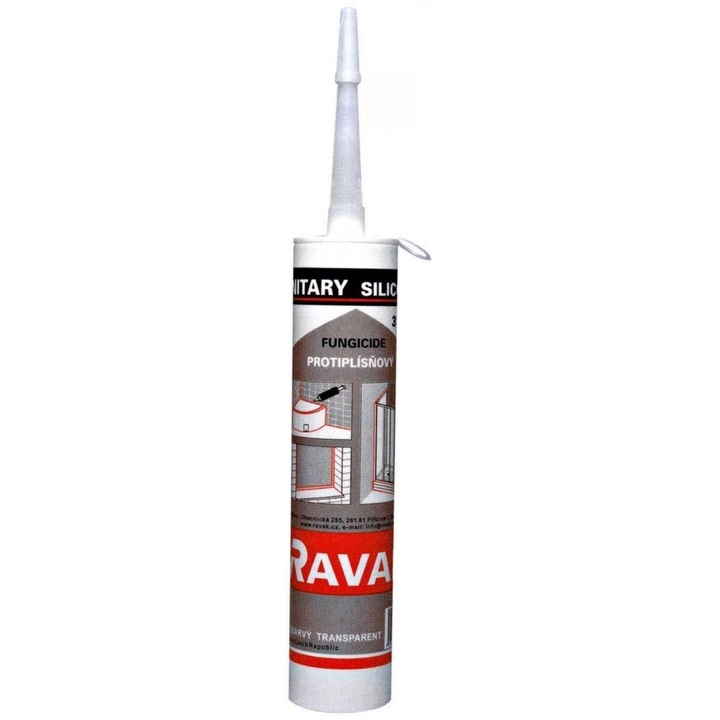 Silicon sanitar transparent Ravak, 310 ml