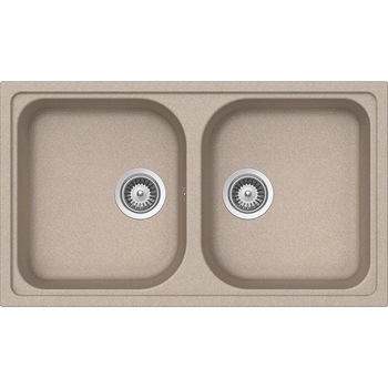 Chiuveta granit Schock Viola N-200 Sabbia, 860 x 500 mm, adancime cuva 205 mm, reversibila, montare pe blat Chiuveta granit Schock Viola N-200 Sabbia, 860 x 500 mm, adancime cuva 205 mm, reversibila, montare pe blat