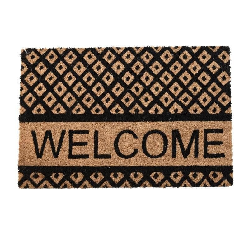 Covoras usa Welcome bej cu negru, 40 x 60 cm, Inart