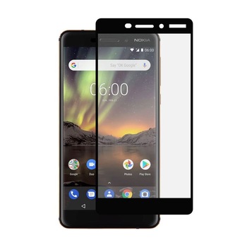 Folie Sticla BlueStar pentru Nokia 6.1 (2018), 3D, Full Cover (acopera tot ecranul), Negru Folie Sticla BlueStar pentru Nokia 6.1 (2018), 3D, Full Cover (acopera tot ecranul), Negru