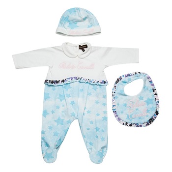 Set Roberto Cavalli , imprimeu Star, bumbac, 6 luni Set Roberto Cavalli , imprimeu Star, bumbac, 6 luni