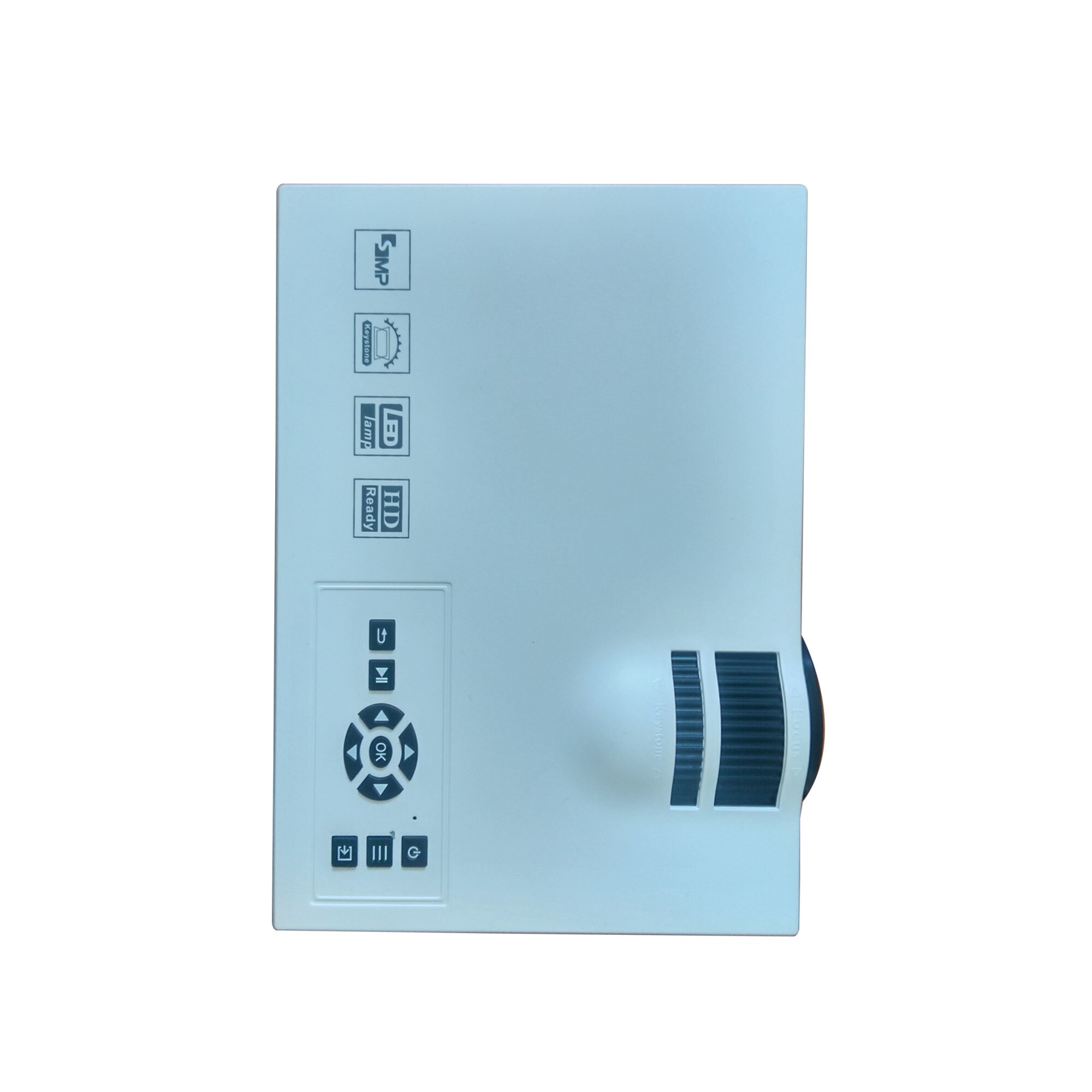 Videoproiector LED, Home Cinema, USB, HDMI, SD, AV 3 in 1, Alb - eMAG.ro