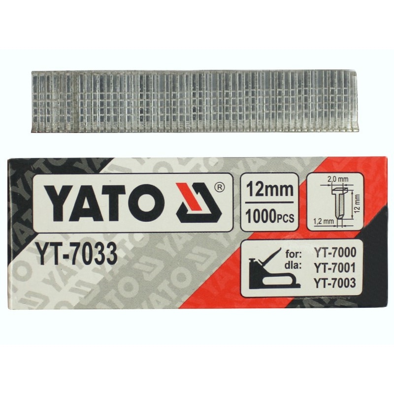 Cuie, Yato, YT-7033, 12mm, set 1000 buc