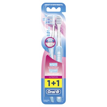 Pachet promo Periuta de dinti Oral-B Ultrathin Precision Gum Care, 2 buc Pachet promo Periuta de dinti Oral-B Ultrathin Precision Gum Care, 2 buc