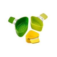 Set 3 site pentru gatire la aburi, Nest Steam, 16 x 12 x 9 cm, Multicolor