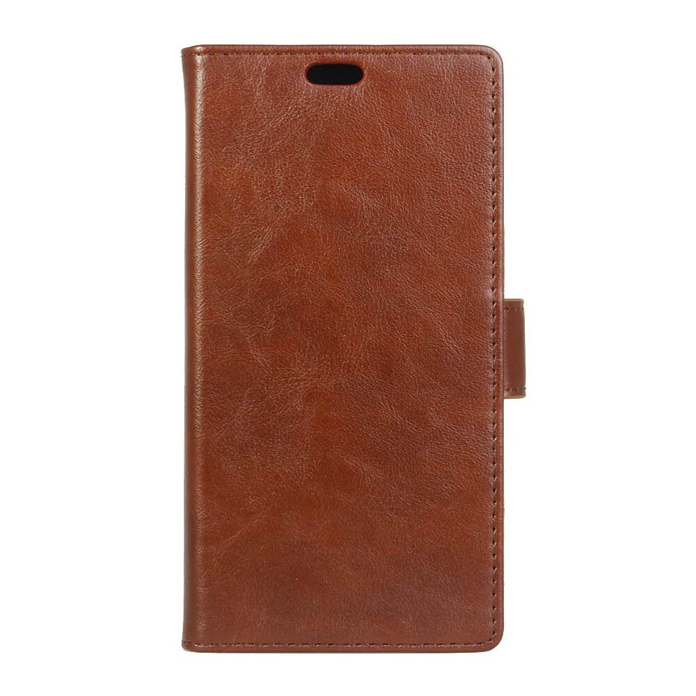 Husa Crazy Horse flip din piele eco Samsung Galaxy A3 2017 - maro