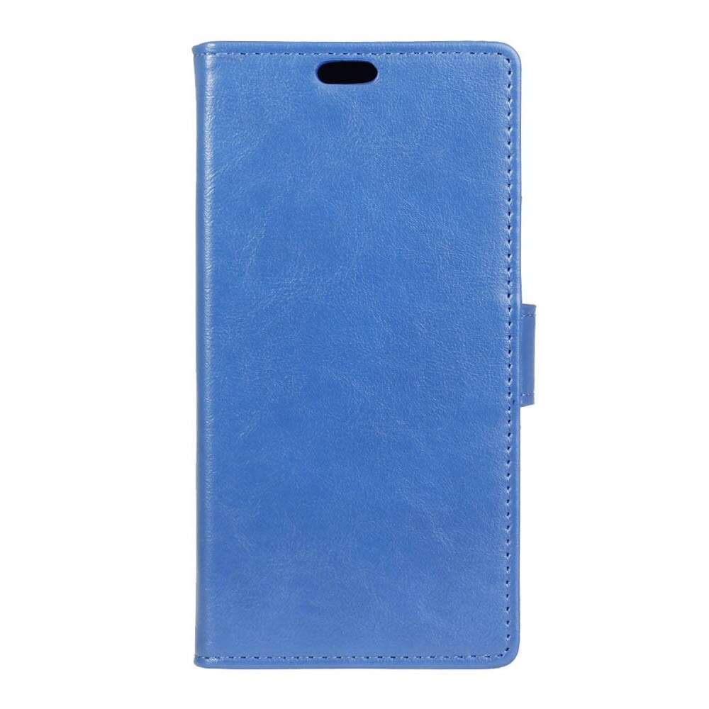 Husa Crazy Horse flip din piele eco Samsung Galaxy A3 2017 - albastru