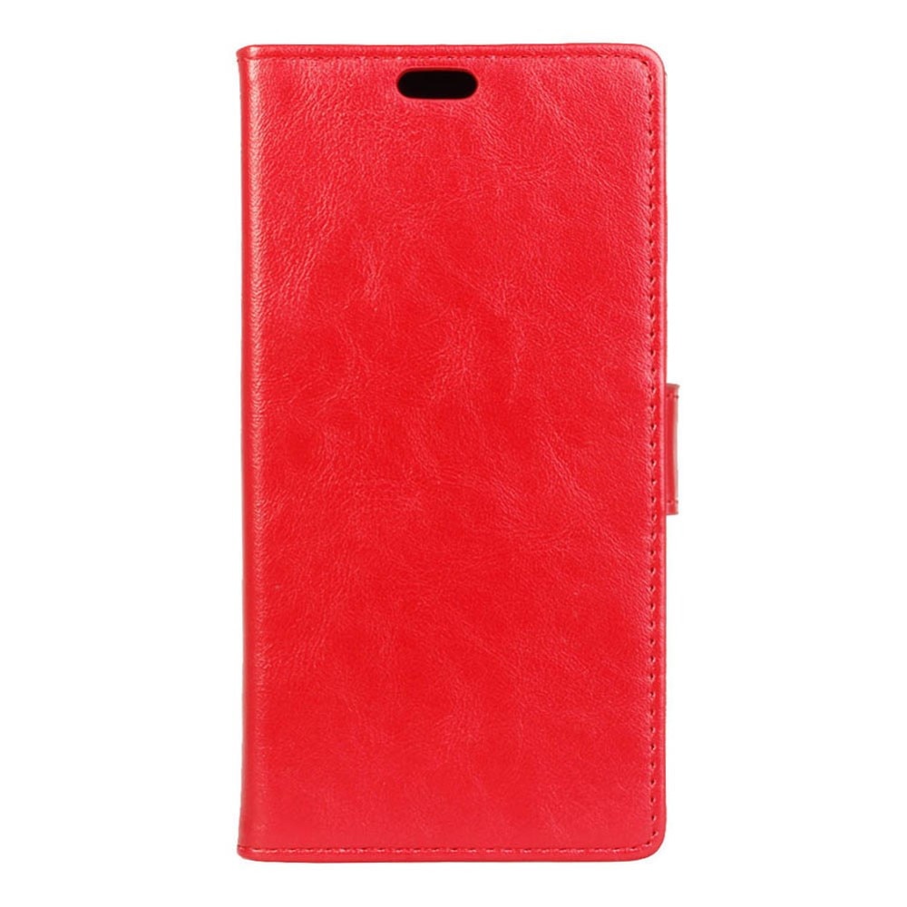 Husa Crazy Horse flip din piele eco Samsung Galaxy A3 2017 - rosu