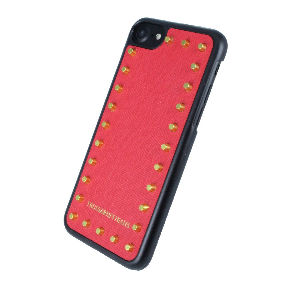 Husa Trussardi Studs Rigid Apple iPhone 6/6s/7/8, red/gold