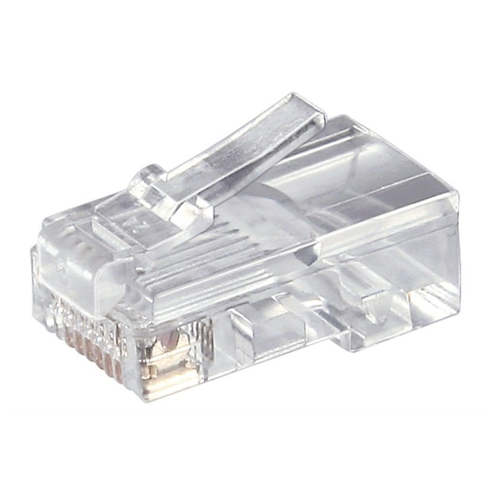 Неекраниран щепсел Goobay CAT 5 RJ45 (8P8C). За кръгъл кабел