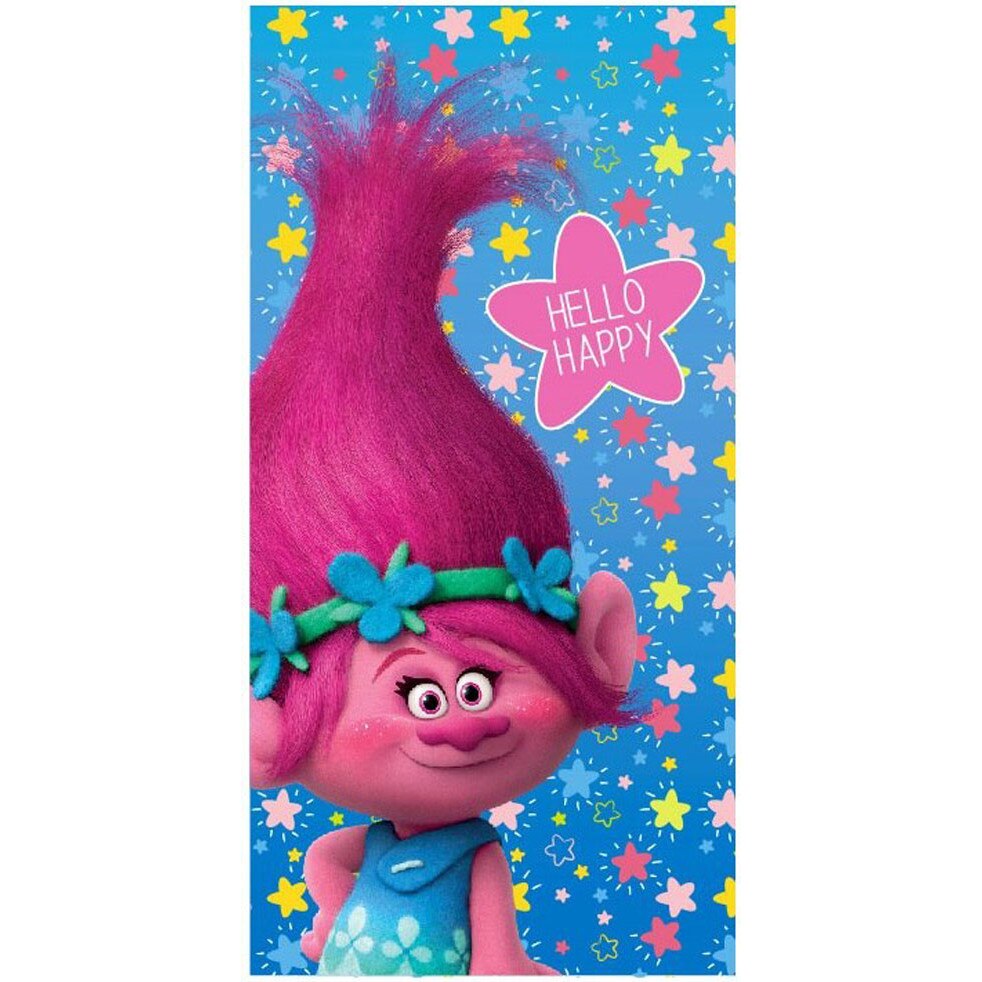 Prosop de plaja, Poppy, Trolls, 70x140cm