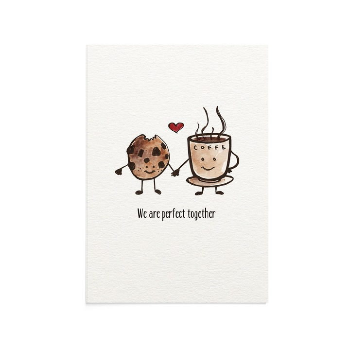Felicitare Perfect Together, Zizula Cards, Maro, 105 x 150 mm