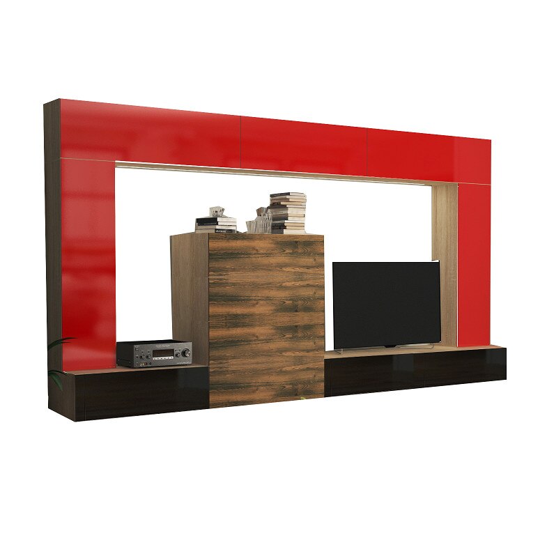 Set Mobilier Livingroom JOIN- 21, pal melaminat, 16 x 28 mm, Cant ABS 0.6 mm
