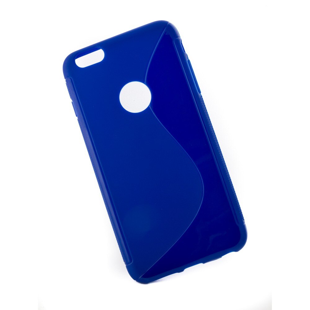Husa Apple Iphone 6 Plus S Line din Silicon de Culoare Albastru