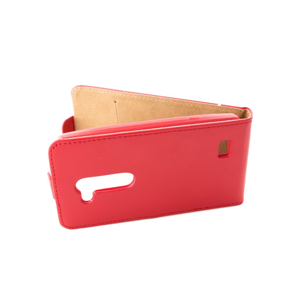 Husa LG L Fino din piele eco flexi slim culoare rosie