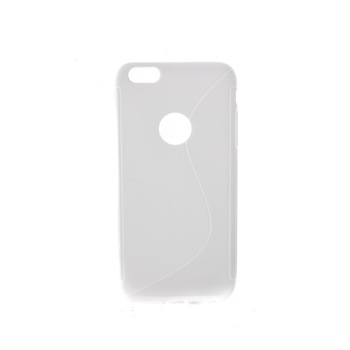 Husa Apple Iphone 6 Plus S Line din Silicon de Culoare Alba Husa Apple Iphone 6 Plus S Line din Silicon de Culoare Alba