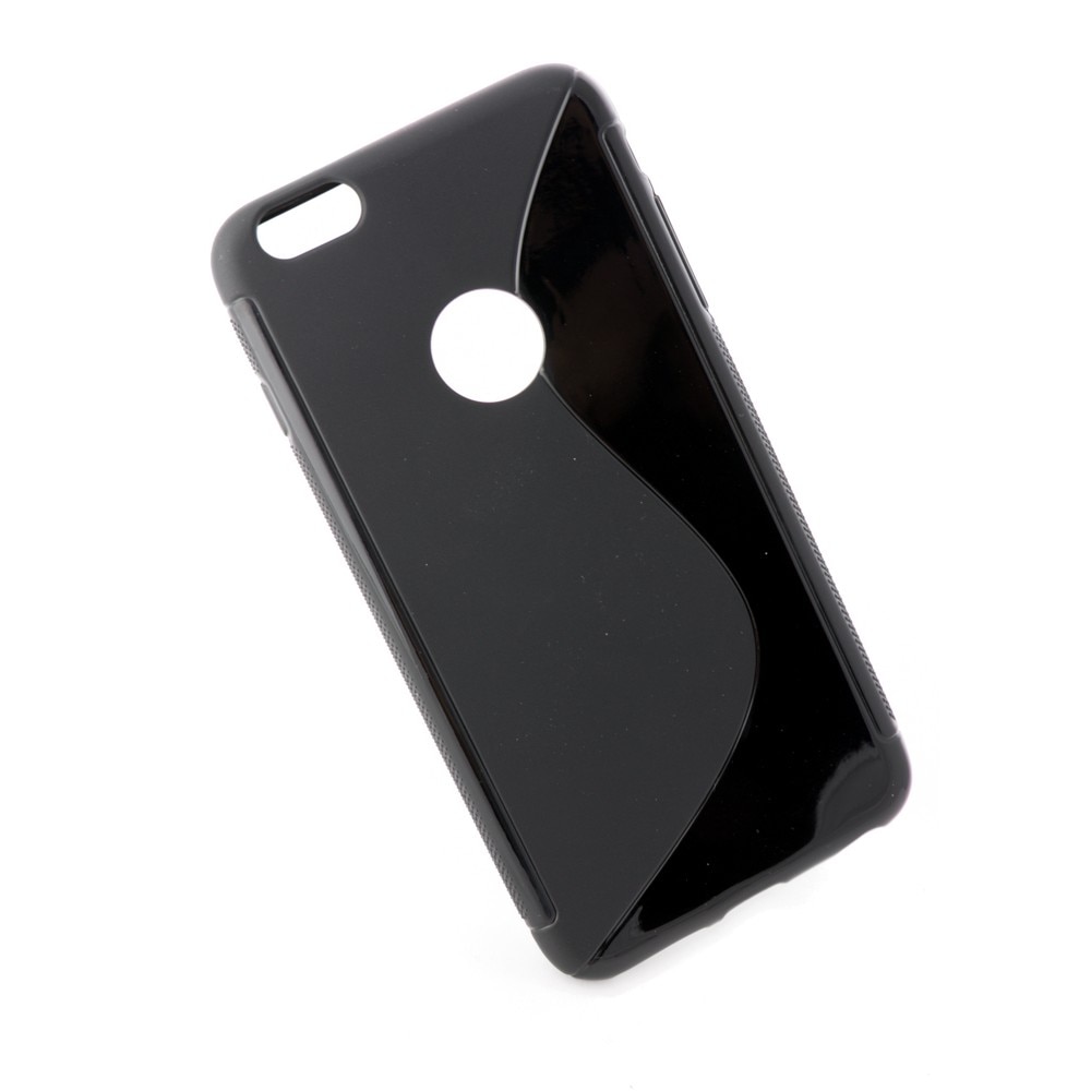 Husa Apple Iphone 6 Plus S Line din Silicon de Culoare Neagra