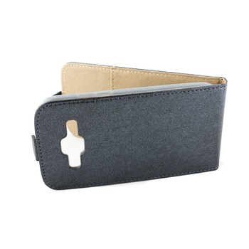 Husa Samsung Galaxy Core Prime G360 piele eco pocket gri Husa Samsung Galaxy Core Prime G360 piele eco pocket gri