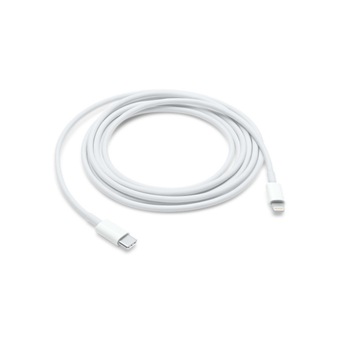 Cablu de date incarcare pentru iPhone cu conector USB-C la Lightning, lungime 1m, ambalaj original inclus, alb, BBL1835 Cablu de date incarcare pentru iPhone cu conector USB-C la Lightning, lungime 1m, ambalaj original inclus, alb, BBL1835