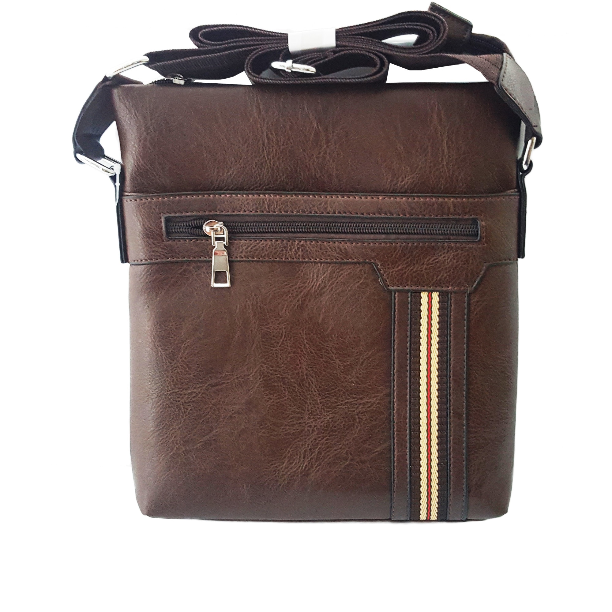 Geanta pentru Barbati BIGTIME 9027-2-BROWN, Еco din piele, 26cmх22cm, Maro