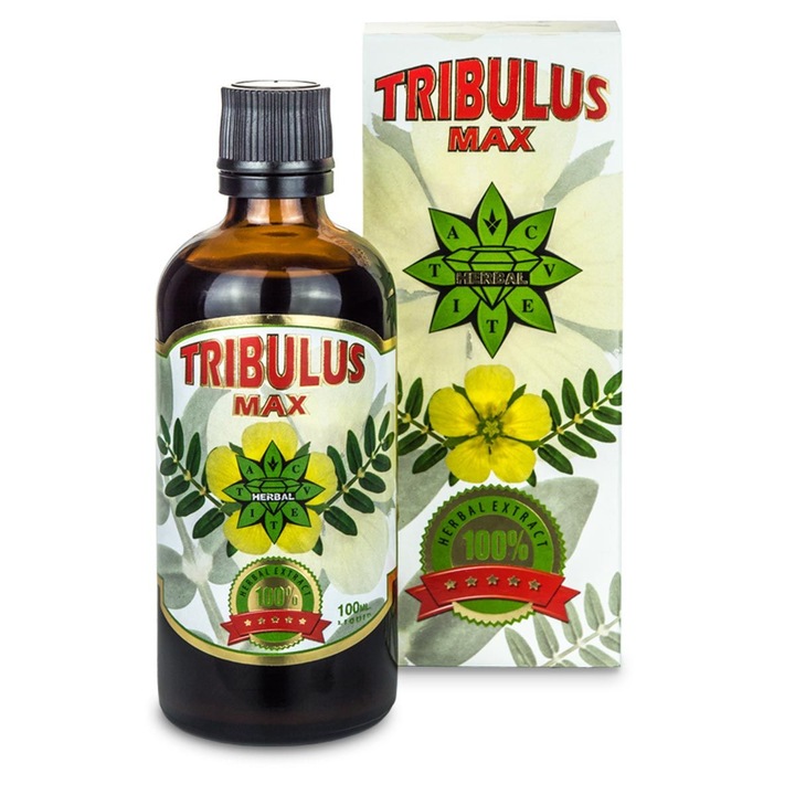 Supliment alimentar, Cvetita Herbal Tribulus Max, tribulus terrestris, extract lichid, 100ml