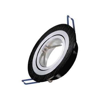 Carcasa Negru Rotund GU5.3 Spotti-S Carcasa Negru Rotund GU5.3 Spotti-S