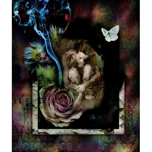 Tablou Canvas, Love, 60 x 72 cm, Rama lemn, Multicolor