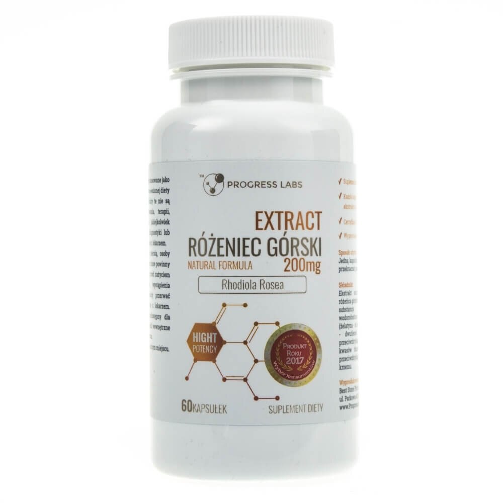 Suplimente nutritive, Extract din radacine de rododendron montan uscat 200 mg, Progress Labs, 60 de capsule