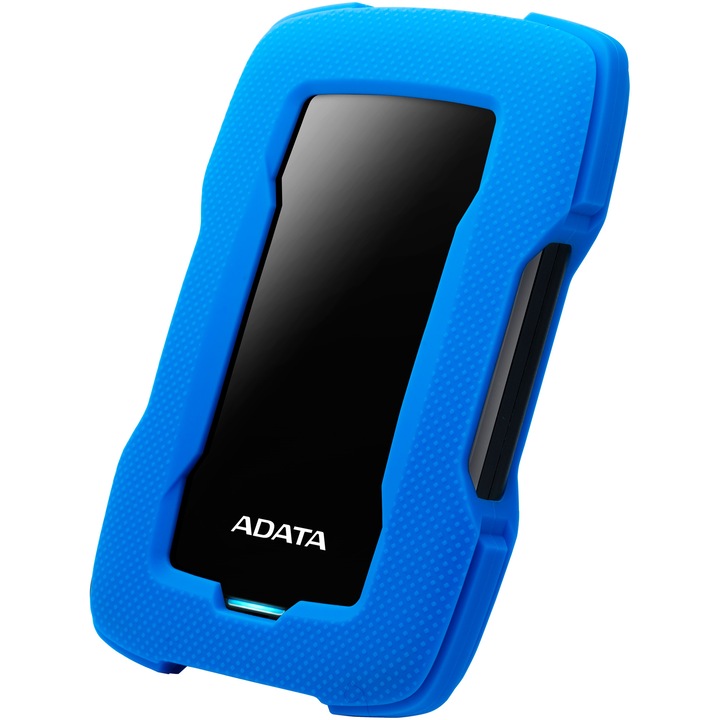 Външен хард диск ADATA Durable HD330 2TB, Shock Sensor, 2.5", USB 3.2, Син