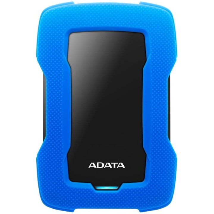 Външен хард диск ADATA Durable HD330 1TB, Shock Sensor, 2.5", USB 3.1, Син