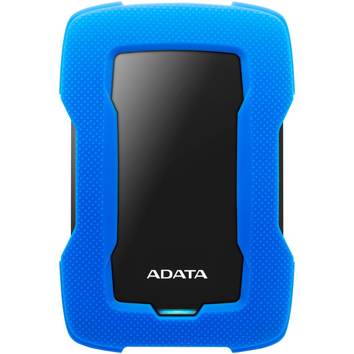 Външен хард диск ADATA Durable HD330 1TB, Shock Sensor, 2.5", USB 3.2, Син