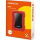 Външен хард диск ADATA Durable HD330 2TB, Shock Sensor, 2.5", USB 3.2, Червен