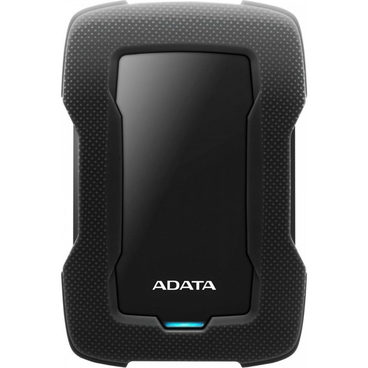 Външен хард диск ADATA Durable HD330 4TB, Shock Sensor, 2.5", USB 3.2, Черен