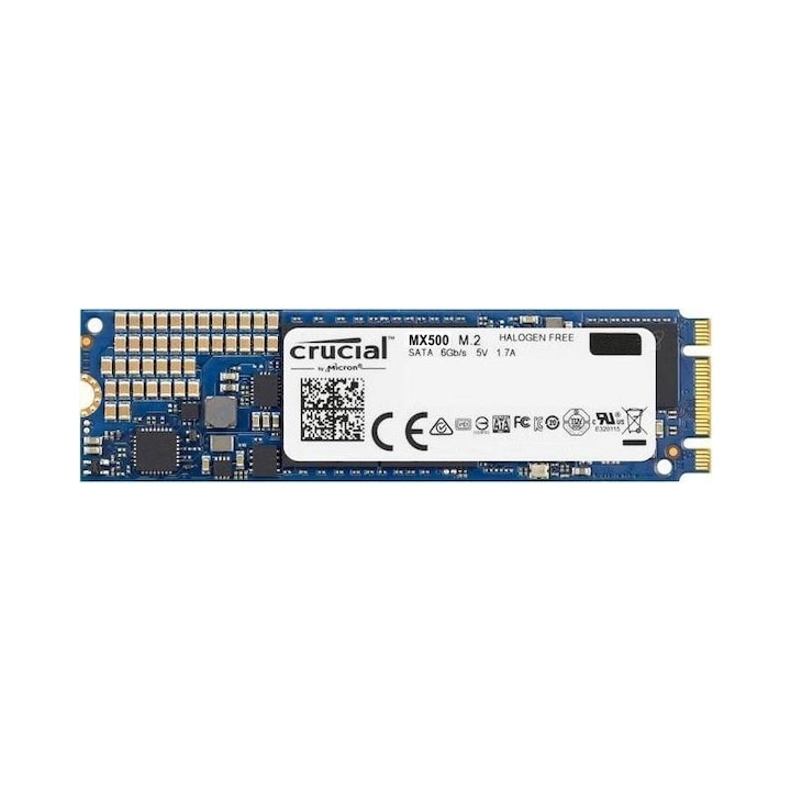 Crucial MX500 Solid-State Drive (SSD-meghajtó), 1TB, M.2 2280, 560/510 MB/s