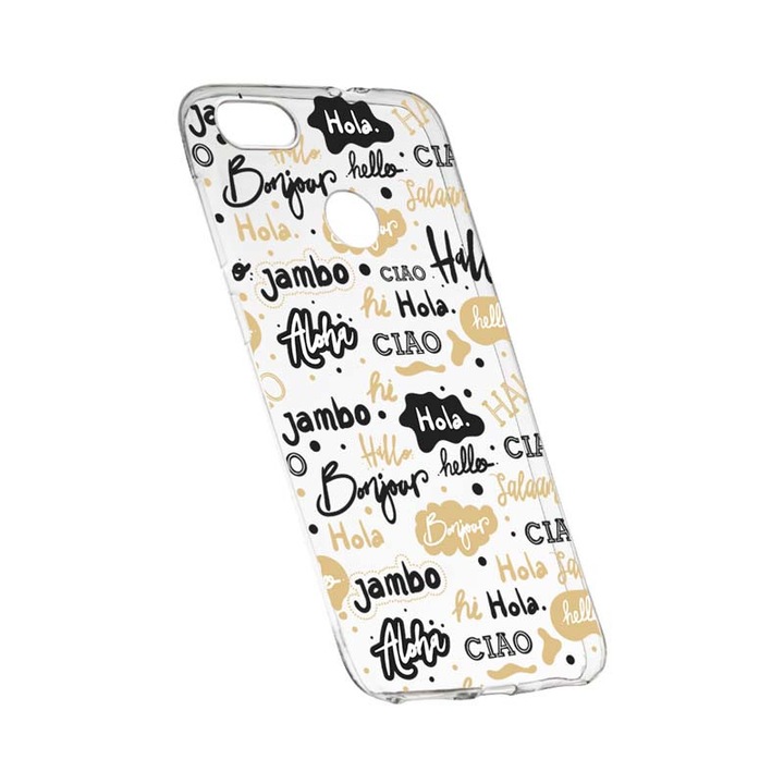 Силиконов кейс, прозрачен, тънък, Hello, HTC Desire 12 Plus