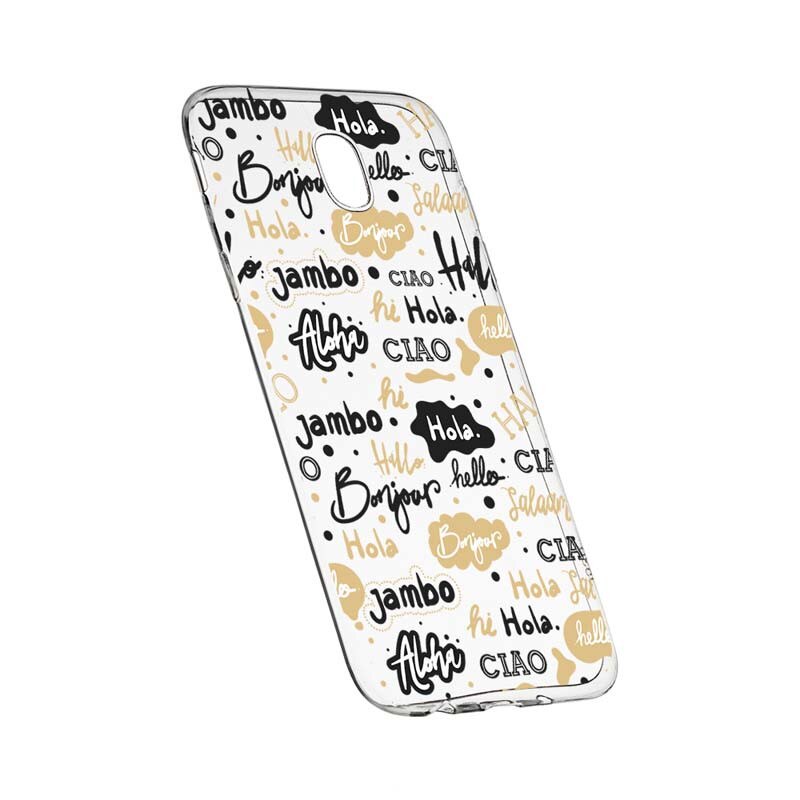 Husa Silicon, Transparent, Slim, Hello, Xiaomi Mi4