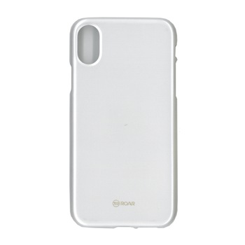Husa din silicon mat Roar LA-LA Glaze pentru iPhone X, argintiu Husa din silicon mat Roar LA-LA Glaze pentru iPhone X, argintiu