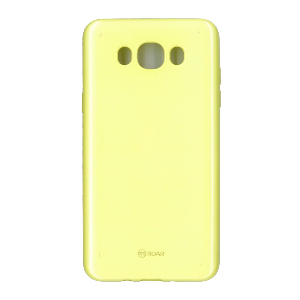 Husa din silicon mat Roar LA-LA Glaze pentru Samsung Galaxy J7 2016, galben