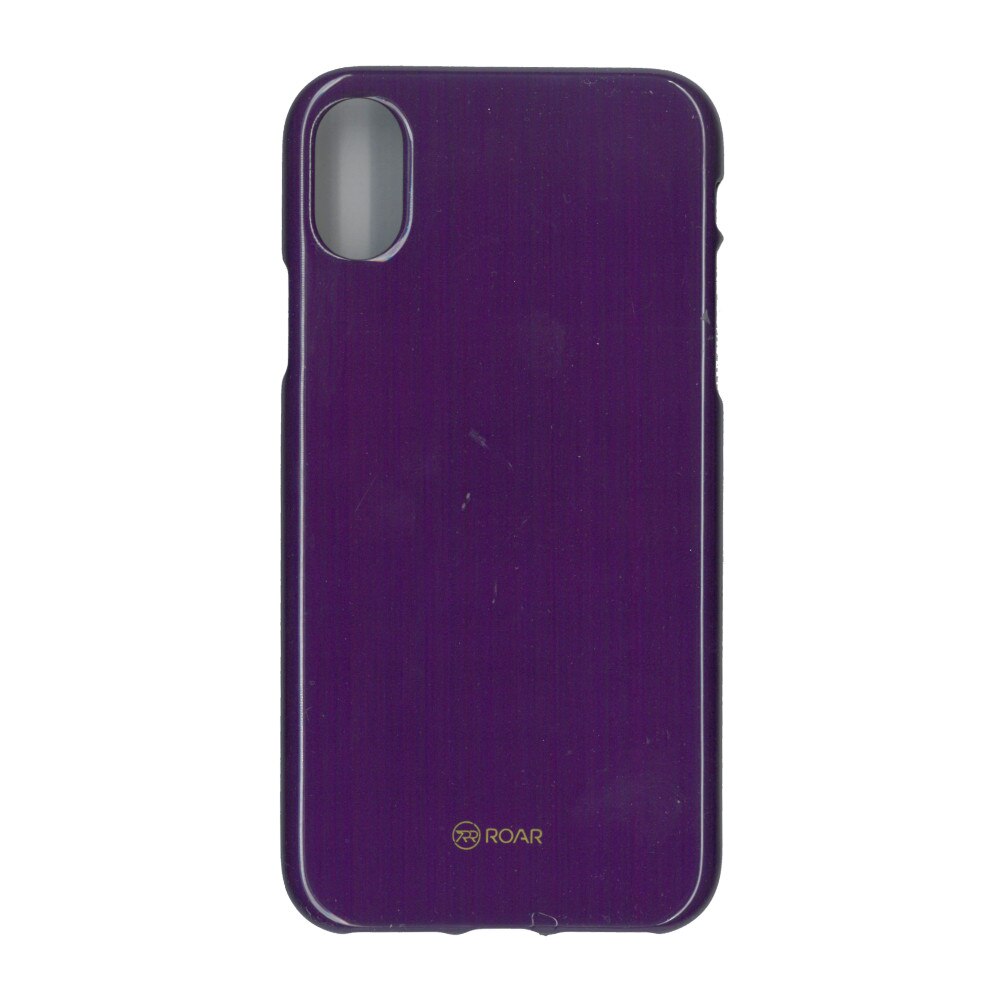 Husa din silicon mat Roar LA-LA Glaze pentru iPhone X, mov