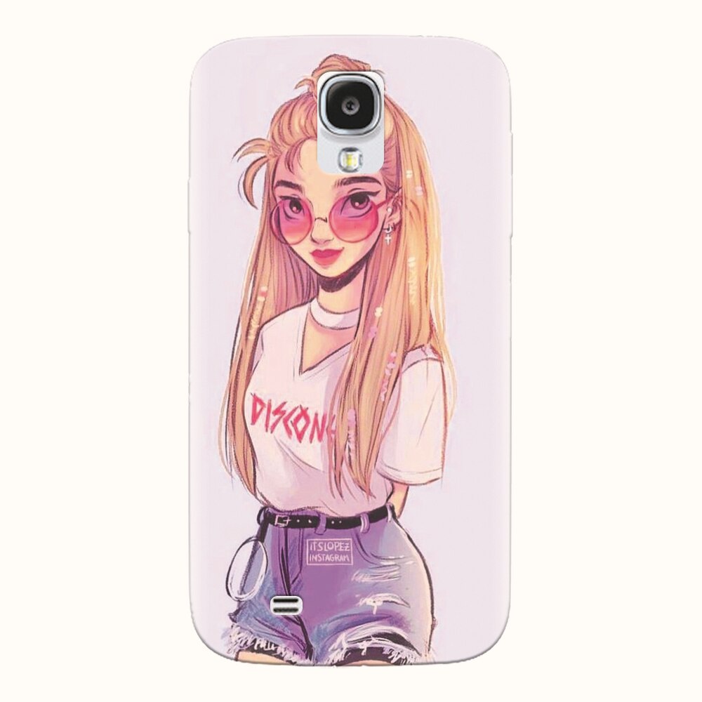 Husa silicon pentru Samsung Galaxy S4, Girl Look