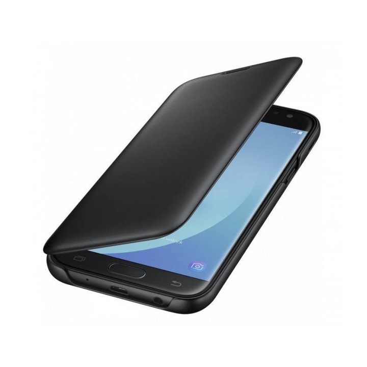 Husa Samsung A6 Plus 2018 Flip cover Negru