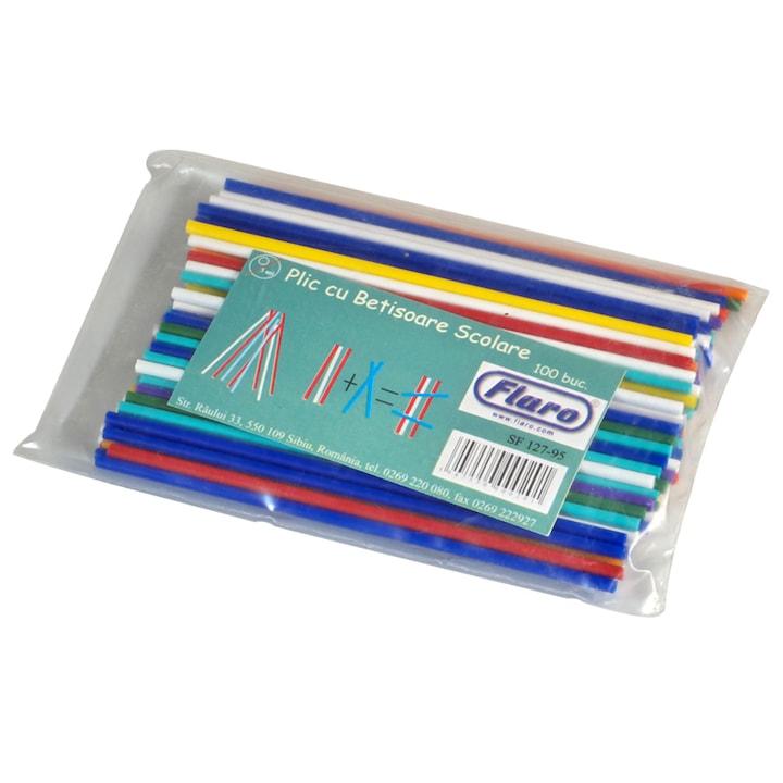 Betisoare scolare lungi, 100 bucati, 8 cm