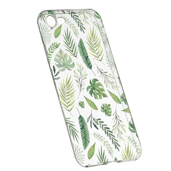 Husa Silicon, Transparent, Slim, Frunze, Apple iPhone 7 / 8 Husa Silicon, Transparent, Slim, Frunze, Apple iPhone 7 / 8