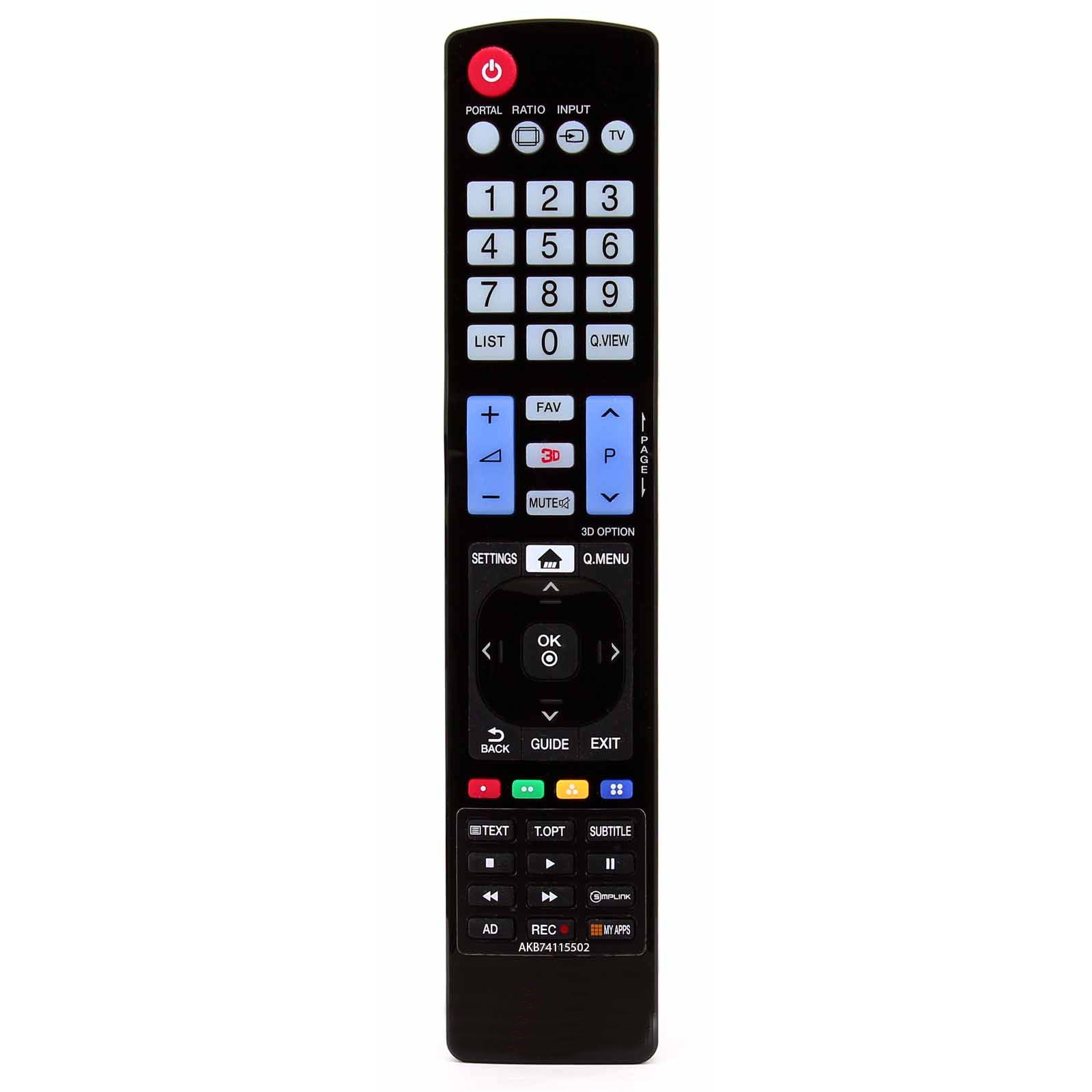 Telecomanda pentru LCD/LED LG AKB74115502, neagra cu functiile telecomenzii originale