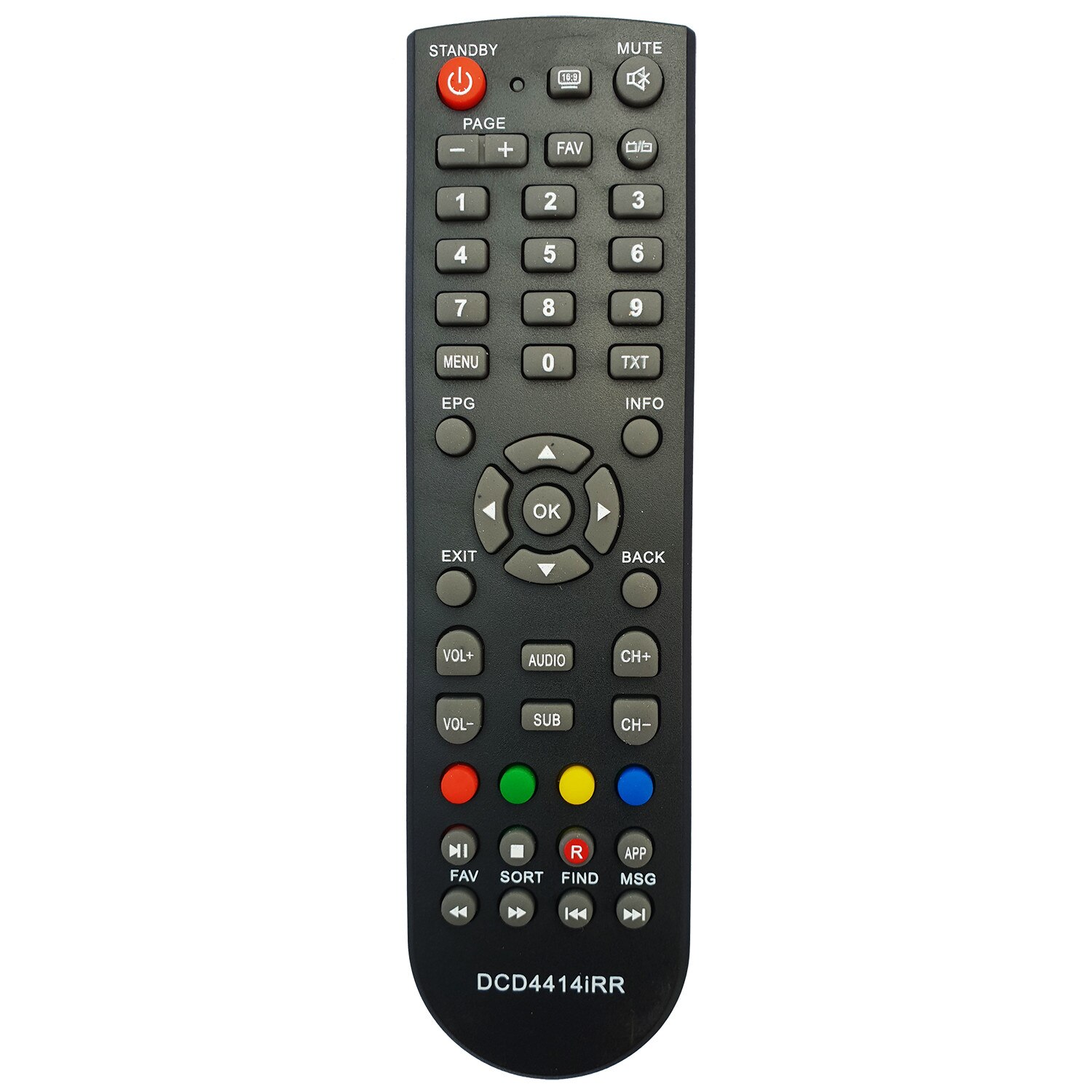 Telecomanda pentru receptor DIGI HD, neagra cu functiile telecomenzii originale